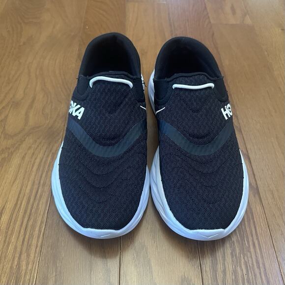 Hoka One One Women's Ora Recovery Shoe 2 Sz US 9 Black White BWHT 1119398 - Picture 2 of 9